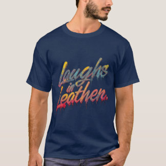 レザーで笑う Tシャツ