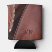 レザーとサテンフェイクのファスナーなしカスタマイズ可能 缶クーラー (裏面)