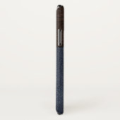 レザーとデニムのテクスチャiPhoneケース Case-Mate iPhoneケース (裏面/右)