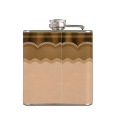 レザーとハートカスタムフラモノグラムのスク フラスク (裏面)