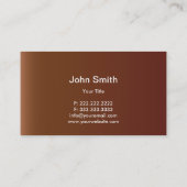 レザーとホワイトダイヤモンドパターンの名刺 名刺 (裏面)