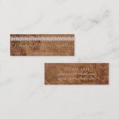 レザーとレースの卒業名カードの挿入 コーリングカード (正面/裏面)