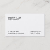 レザーと金ゴールドトリム 名刺 (裏面)