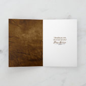 レザーにマスクをおもしろい付けたゴールデンレトリバー カード (内部)