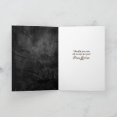 レザーにマスクをおもしろい付けたゴールデンレトリバー カード (内部)