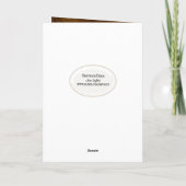 レザーにマスクを付けたゴールデンレトリバー カード (裏面)