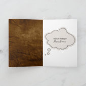 レザーにマスクを付けたゴールデンレトリバー カード (内部)