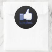 レザーのように ラウンドシール (バッグ)