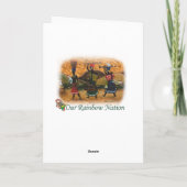 レザーのタイムピースのグリーティングカード カード (裏面)