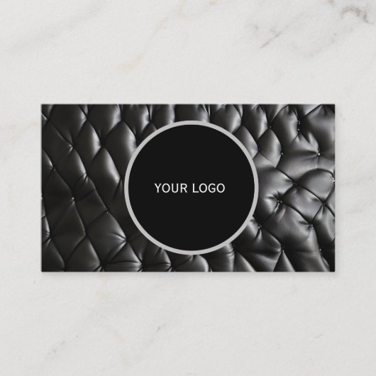 レザーのテクスチャパターン 名刺 (正面)