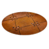 レザーのテクスチャ、自然のセルバージ詳細。 カッティングボード (角)