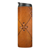 レザーのテクスチャ、自然のセルバージ詳細。 タンブラー (回転右)