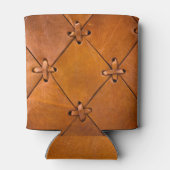 レザーのテクスチャ、自然のセルバージ詳細。 缶クーラー (裏面)