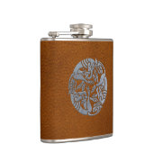 レザーアイアンケルト犬 フラスク (右)