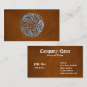 レザーアイアンケルト犬 名刺 (正面/裏面)