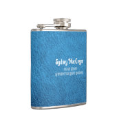 レザーアクアフェイクブルードーターグラードギフト フラスク (右)