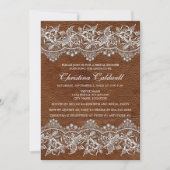 レザーアンドレースルックブライダルシャワー 招待状 (正面)