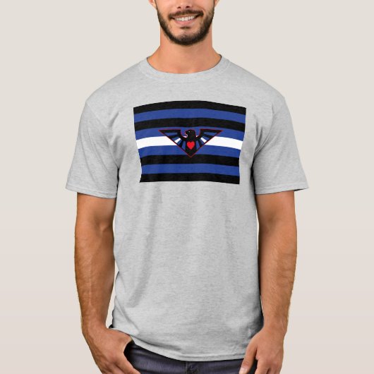 レザーイーグルプライドフラッグ Tシャツ (正面)