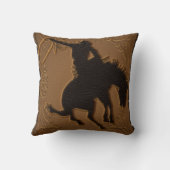 レザーウエスタンワイルドウェスト素朴カントリーカウボーイ クッション (裏面)