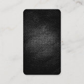 レザーエフェクトグレーレッド魅力的な名刺 名刺 (裏面)