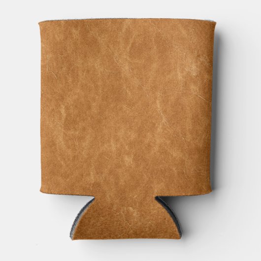 レザーエレガントの背景テクスチャ 缶クーラー (正面)