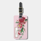 レザーエレガントストラップ付きラゲッジタグ ラゲッジタグ (正面縦)