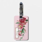 レザーエレガントストラップ付きラゲッジタグ ラゲッジタグ (裏面縦)