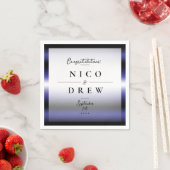 レザーエレガントプライド結婚ズ スタンダードカクテルナプキン (インサイチュ)