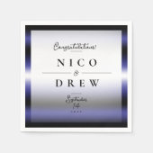 レザーエレガントプライド結婚ズ スタンダードカクテルナプキン (正面)