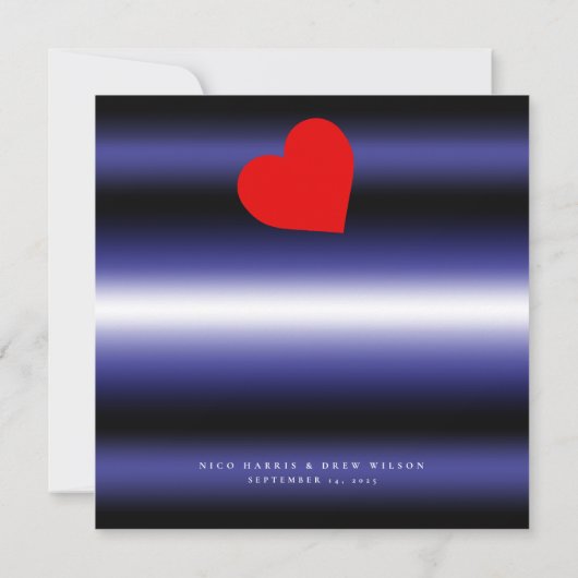 レザーエレガントプライド結婚ズ セーブザデート (裏面)