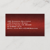 レザーエレガントプロフェッショナル名刺 名刺 (裏面)