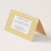 レザーエレガントモダン金ゴールド 名刺 (裏面)