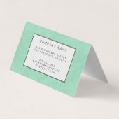 レザーエレガントモダン金ゴールド 名刺 (裏面)