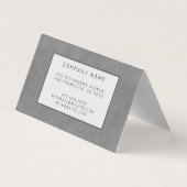 レザーエレガントモダン金ゴールド 名刺 (裏面)