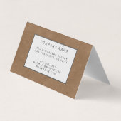 レザーエレガントモダン金ゴールド 名刺 (裏面)