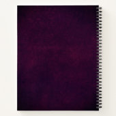 レザーエレガントラグジュアリー金ゴールドモノグラム ノートブック (裏面)