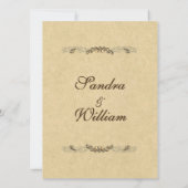 レザーエレガントルック結婚ズ 招待状 (裏面)