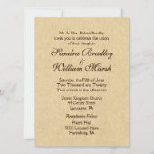 レザーエレガントルック結婚ズ 招待状 (正面)