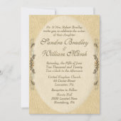 レザーエレガントルック結婚式招待状 招待状 (正面)