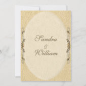 レザーエレガントルック結婚式招待状 招待状 (裏面)