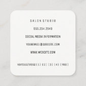 レザーエレガント金ゴールドトリム |スタイリスト ロイヤリティカード (裏面)