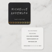 レザーエレガント金ゴールドトリム |スタイリスト ロイヤリティカード (正面/裏面)