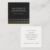 レザーエレガント金ゴールド織り(ロイヤリティカード) ロイヤリティカード (正面/裏面)