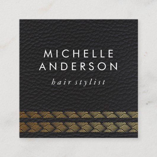 レザーエレガント金ゴールド織り(ロイヤリティカード) ロイヤリティカード (正面)