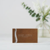 レザーカイロプラクターカイロプラクティックスパインセラピスト 名刺 (スタンド正面)