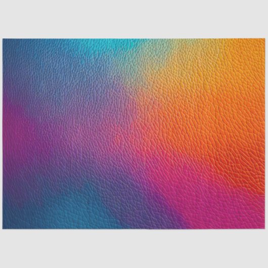 レザーカラフルアートティッシュペーパー 薄葉紙 (正面)
