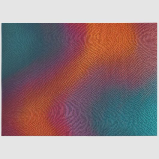 レザーカラフルアートティッシュペーパー 薄葉紙 (正面)