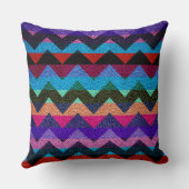 レザーカラフルシボストライプロンのパターン#8 クッション (裏面)