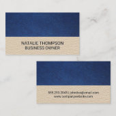 レザーカラーブロック 名刺 (正面/裏面)