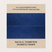 レザーカラーブロック 名刺 (外部フラット)